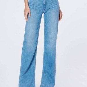 Paige Leenah High Rise Wide Leg Trouser Jean size 28